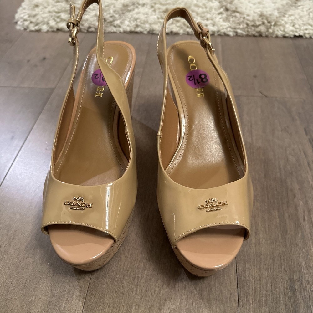 Coach wedges, size 8.5 womens
